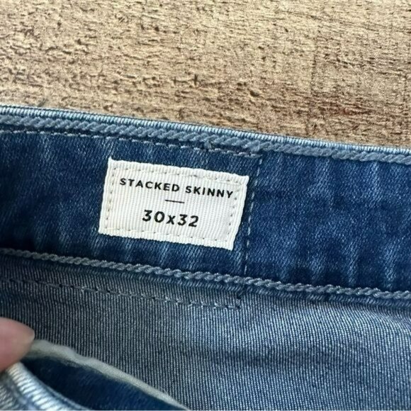 Pacsun Stacked Skinny distressed Jeans blue men's 30x32 - Picture 7 of 9